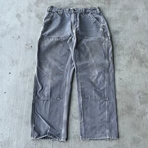 Vintage Y2K Carhartt gray double knee work wear carpenter pants